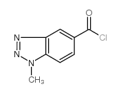 1-甲基-1H-1,2,3-苯并三唑-5-羰基氯结构式