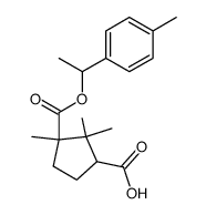 1-[1-(p-tolyl)ethyl] hydrogen camphorate结构式