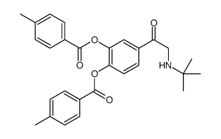4-[[(1,1-dimethylethyl)amino]acetyl]-1,2-phenylene di-p-toluate结构式