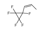 1,1,2,2,3-pentafluoro-3-prop-1-enylcyclopropane结构式