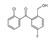 (2-chlorophenyl)-[5-fluoro-2-(hydroxymethyl)phenyl]methanone结构式