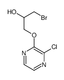 1-bromo-3-(3-chloropyrazin-2-yl)oxypropan-2-ol结构式