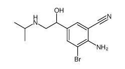 1-(4'-Amino-3'-bromo-5'-cyano-phenyl)-2-isopropylamino-ethanol Structure