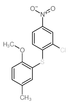 2-chloro-1-(2-methoxy-5-methyl-phenyl)sulfanyl-4-nitro-benzene Structure