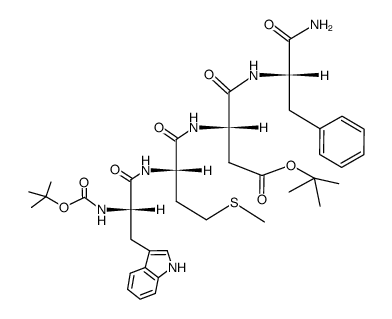 Boc-Trp-Met-Asp(OBut)-Phe-NH2 Structure
