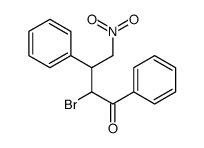 2-bromo-4-nitro-1,3-diphenylbutan-1-one结构式