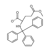 (S)-5-Methoxy-5-oxo-2-(tritylamino)pentanoic acid Structure