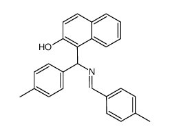 1-[4-methyl-α-(4-methyl-benzylidenamino)-benzyl]-[2]naphthol Structure