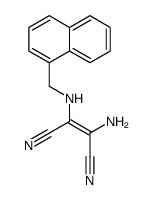 2-amino-3-(naphthalen-1-ylmethylamino)but-2-enedinitrile Structure