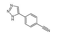 4-(2H-triazol-4-yl)benzonitrile结构式