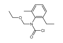 N-(2-methyl-6-ethyl)-phenyl-N-ethyloxymethyl-carbamoyl chloride结构式