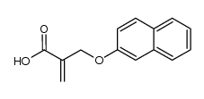 2-((naphthalen-2-yloxy)methyl)acrylic acid Structure