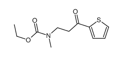 ethyl N-methyl-N-(3-oxo-3-thiophen-2-ylpropyl)carbamate Structure