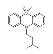 10-(3-methylbutyl)phenothiazine 5,5-dioxide Structure