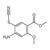 2-甲氧基-4-氨基-5-硫氰基苯甲酸甲酯结构式