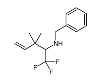 N-benzyl-1,1,1-trifluoro-3,3-dimethylpent-4-en-2-amine结构式