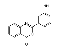 2-(3-aminophenyl)-3,1-benzoxazin-4-one结构式