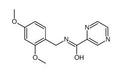 Pyrazinecarboxamide, N-[(2,4-dimethoxyphenyl)methyl]- (9CI)结构式