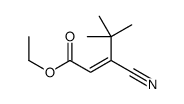 ethyl 3-cyano-4,4-dimethylpent-2-enoate Structure