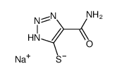 4-carbamoyl-1,2,3-triazole-5-thiol sodium salt Structure