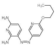 2’-丁氧基-2,6-二氨基-3,5’-偶氮吡啶结构式