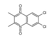 6,7-dichloro-2,3-dimethyl-4-oxidoquinoxalin-1-ium 1-oxide结构式