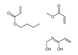 butyl prop-2-enoate,N-(hydroxymethyl)prop-2-enamide,methyl prop-2-enoate Structure
