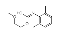 2-methoxyethyl N-(2,6-dimethylphenyl)carbamate结构式