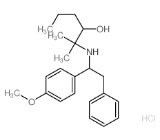 3-Hexanol,2-[[1-(4-methoxyphenyl)-2-phenylethyl]amino]-2-methyl-, hydrochloride (1:1) picture