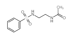Acetamide,N-[2-[(phenylsulfonyl)amino]ethyl]- Structure