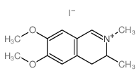 6,7-dimethoxy-2,3-dimethyl-3,4-dihydroisoquinoline结构式