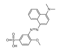 3(4-二甲基氨基-1-萘氮杂)-4-甲氧基苯磺酸结构式