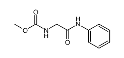 N-Methoxycarbonylglycin-anilid结构式