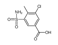 3-chloro-4-methyl-5-sulfamoylbenzoic acid Structure