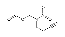 [2-cyanoethyl(nitro)amino]methyl acetate Structure