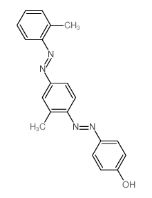 Phenol,4-[2-[2-methyl-4-[2-(2-methylphenyl)diazenyl]phenyl]diazenyl]- Structure