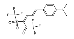 (3Z,5Z)-6-(4-Dimethylamino-phenyl)-1,1,1-trifluoro-3-trifluoromethanesulfonyl-hexa-3,5-dien-2-one结构式