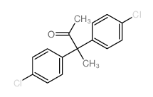 3,3-bis(4-chlorophenyl)butan-2-one结构式