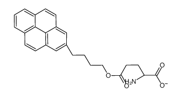 (2S)-2-amino-5-oxo-5-(4-pyren-2-ylbutoxy)pentanoate结构式
