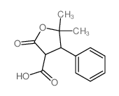 5,5-dimethyl-2-oxo-4-phenyl-oxolane-3-carboxylic acid结构式