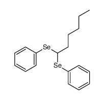 1-phenylselanylhexylselanylbenzene Structure