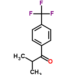 2-Methyl-1-[4-(trifluoromethyl)phenyl]-1-propanone结构式