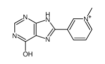 8-(1-methylpyridin-1-ium-3-yl)-3,7-dihydropurin-6-one结构式