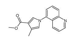 methyl 4-methyl-1-quinolin-5-ylpyrrole-3-carboxylate结构式