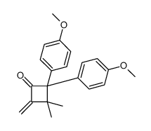 2,2-bis(4-methoxyphenyl)-3,3-dimethyl-4-methylidenecyclobutan-1-one Structure