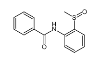 2-benzamidophenyl methyl sulphoxide结构式