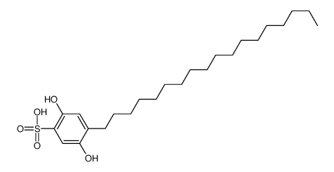 2,5-dihydroxy-4-octadecylbenzenesulfonic acid Structure