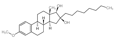 Estra-1,3,5(10)-triene-16,17-diol,3-methoxy-16-octyl-, (16b,17b)- (9CI) Structure