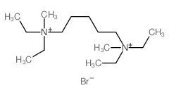 5-(diethyl-methyl-ammonio)pentyl-diethyl-methyl-azanium dibromide Structure