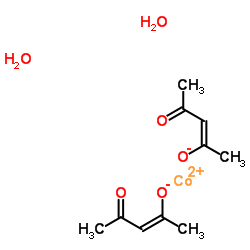 乙酰丙酮二水合钴(II)结构式